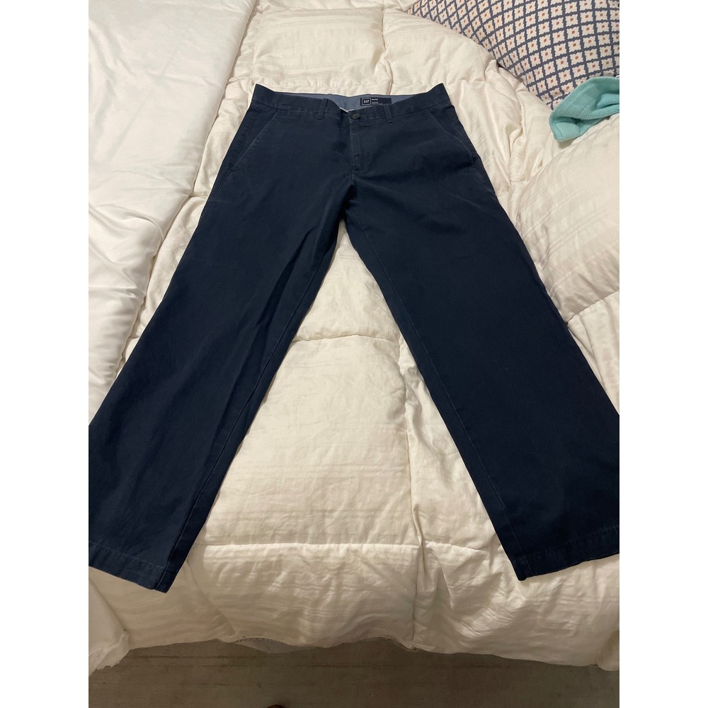 Gap Relaxed Fit Chinos Mens 31x32 Navy Blue Cotton Pants